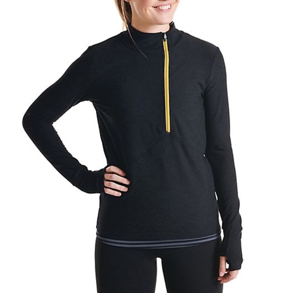 oiselle Tops - OISELLE home run charcoal gray half zip pullover size 4